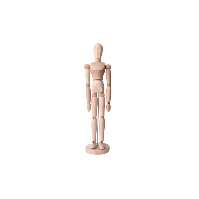 Manekin drewniany mężczyzna - wysokość 40 cm - sklep plastyczny - szał