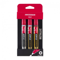 Talens amsterdam acrylic markers medium set of 3x4mm