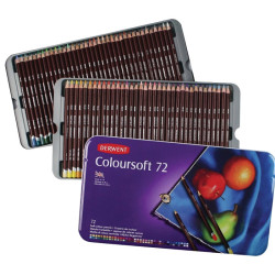 Derwent coloursoft set of crayons 72 colors