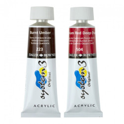 Daler Rowney farby akrylowe system 3 75ml - sklep plastyczny - szał dl