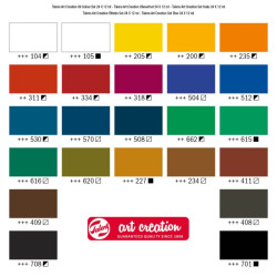 Talens artcreation zestaw farb olejnych 24x12ml - sklep plastyczny - s