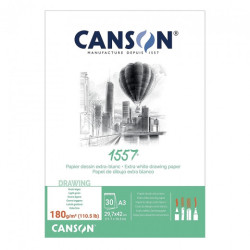 Blok Canson 1557 rysunkowy 180g 30ark - sklep plastyczny - szał dla pl