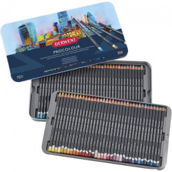 Derwent procolour zestaw 72 kredek artystycznych metal opak - sklep pl