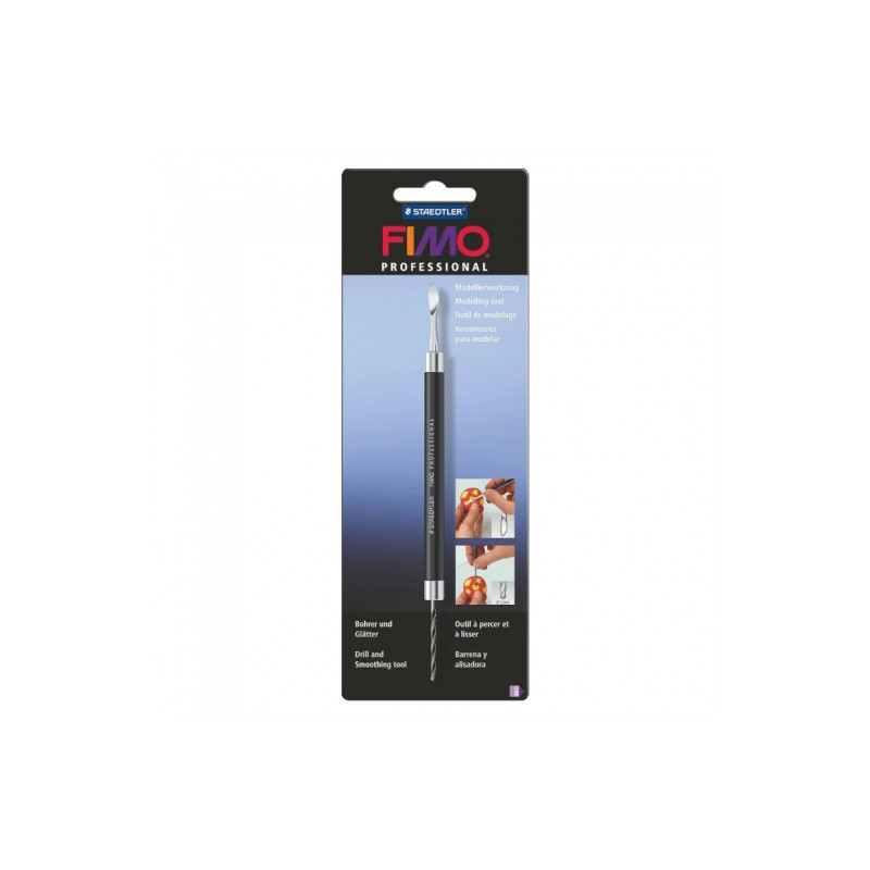 Fimo modeling tool - drilling and smoothing