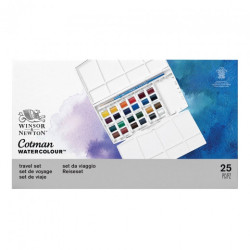 Winsor&Newton cotman painting plus akwarele 24 półkostki - sklep plast