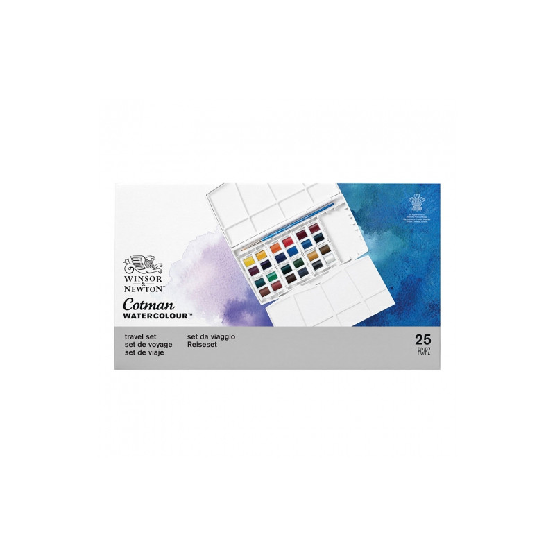 Winsor&Newton cotman painting plus akwarele 24 półkostki - sklep plast