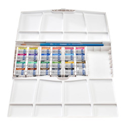 Winsor&Newton cotman painting plus akwarele 24 półkostki - sklep plast