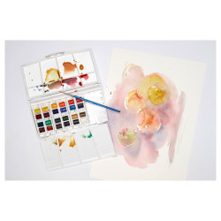 Winsor&Newton cotman painting plus akwarele 24 półkostki - sklep plast