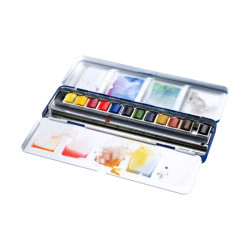 Winsor&Newton cotman blue box farby akwarelowe 12 półkostek - sklep pl