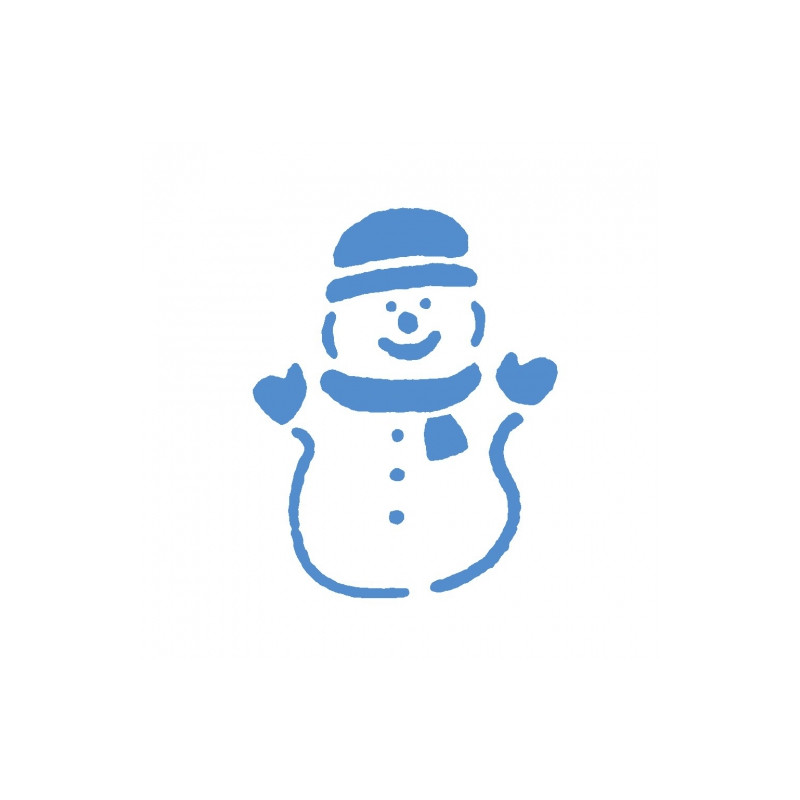 Christmas template - Snowman - sklep plastczny - szał dla plastyków