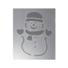 Christmas template - Snowman - sklep plastczny - szał dla plastyków