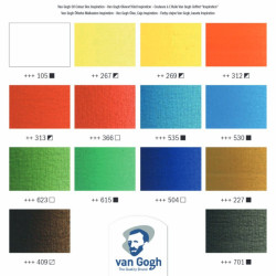 Talens Van Gogh oil paints set inspiration