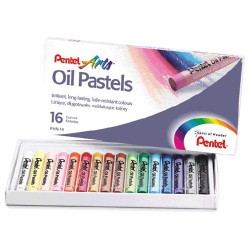 Pentel pastele olejne 16 kolorów - sklep plastyczny - szał dla plastyk