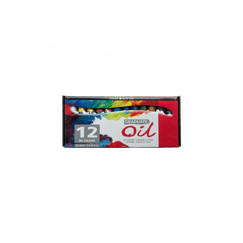 Daler Rowney graduate oil coloring kit 12x22ml