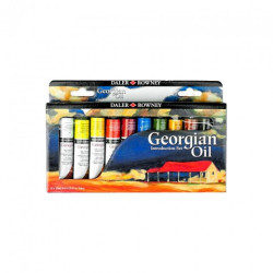 Daler Rowney georgian zestaw farb olejnych 10 x 22ml - sklep plastyczn