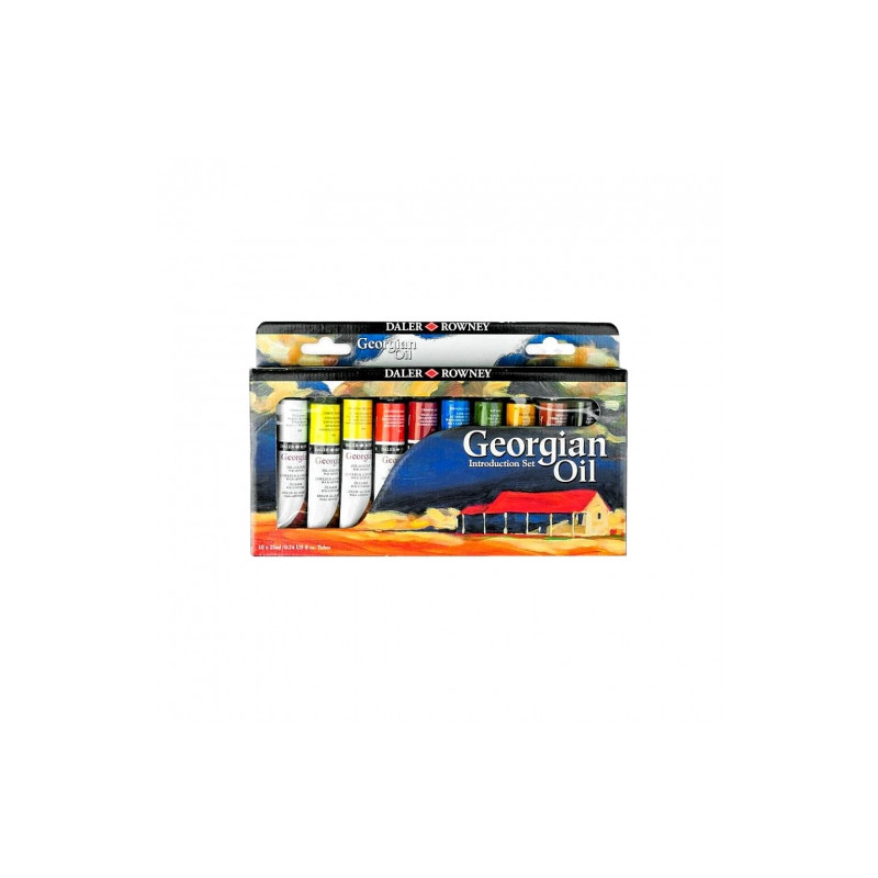 Daler Rowney georgian zestaw farb olejnych 10 x 22ml - sklep plastyczn