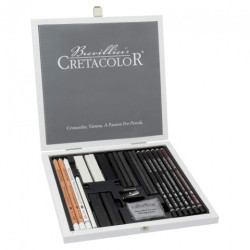 Cretacolor black & white box zestaw do szkicowania drew. kaseta - skle
