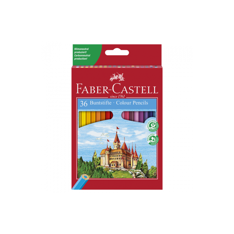 Faber-Castell zamek kredki ołówkowe 36 kolorów - sklep plastyczny - sz