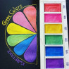 Kuretake gansai tambi gem colors zestaw 6 połyskujących akwareli - skl